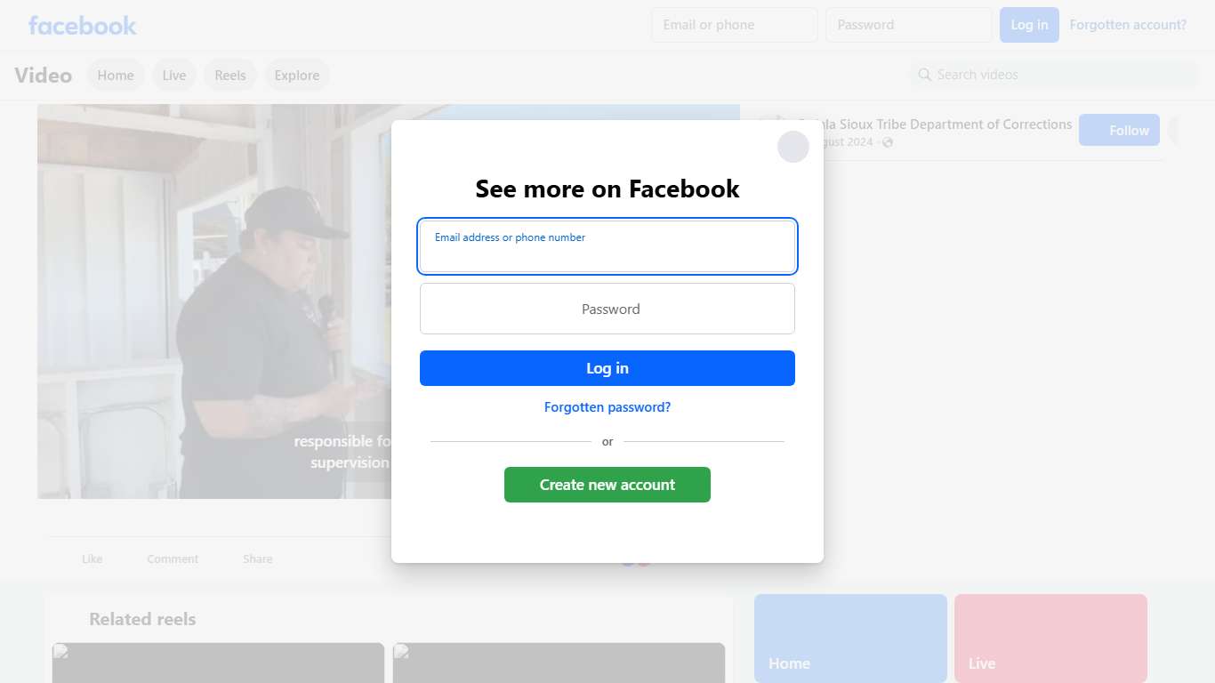 Oglala Sioux Tribe Department of Corrections on Reels Facebook